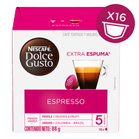 Café Expreso Extra Espuma 16 Tazas | NESCAFÉ® Dolce Gusto®