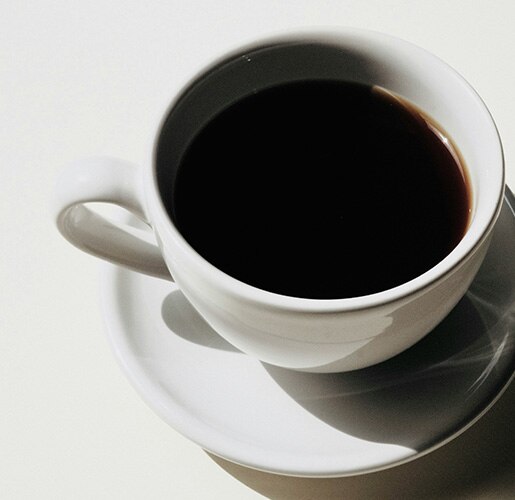 a cup of black coffee